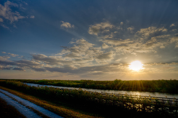 Post-Christmas Sunset at Loxahatchee